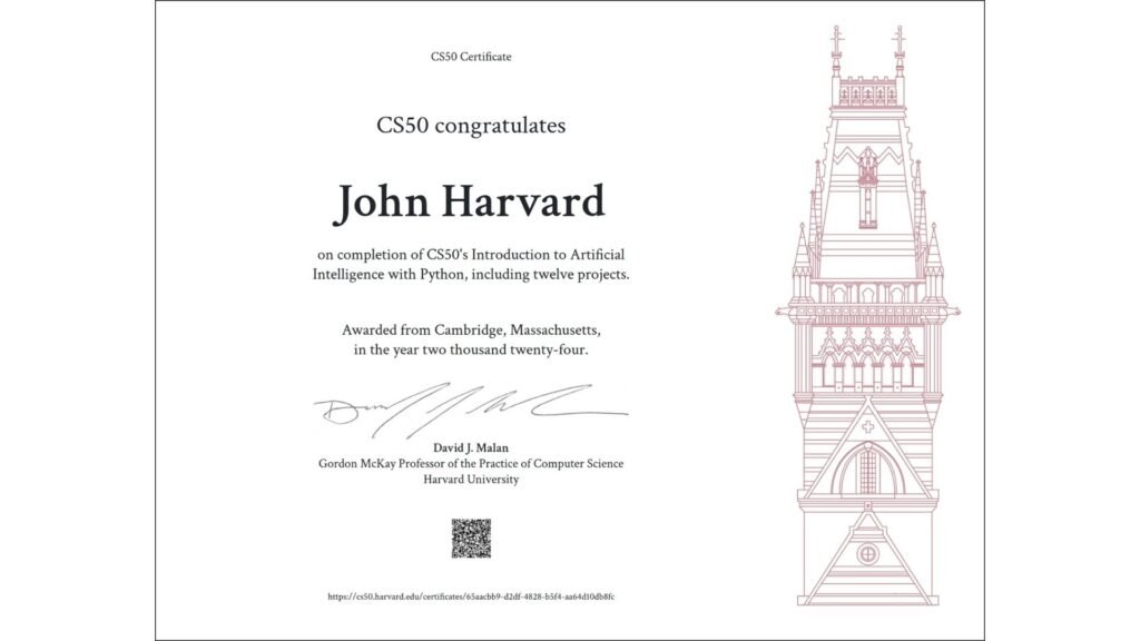 Introduction to Artificial Intelligence with Python – Harvard University