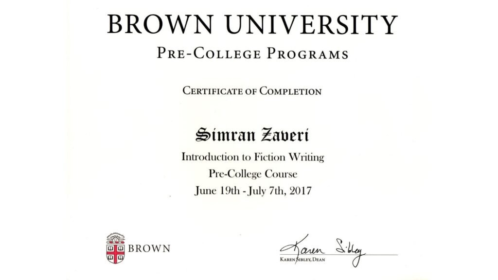 Brown University Pre-College Online Summer Program