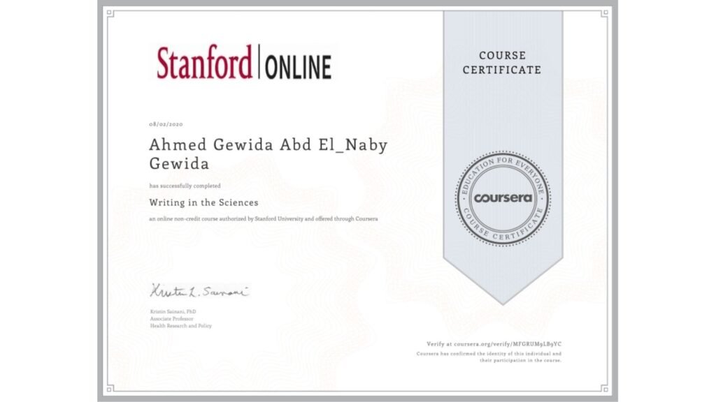 Writing in the Sciences – Stanford University