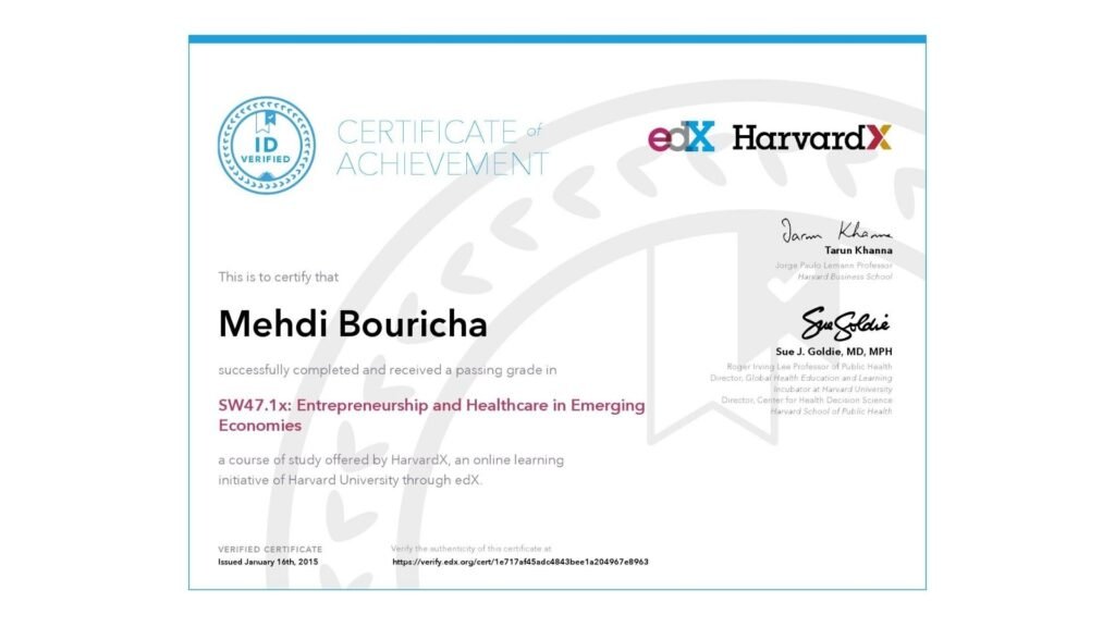 Entrepreneurship in Emerging Economies – Harvard University