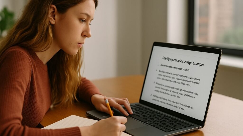 Clarifying Complex College Prompts