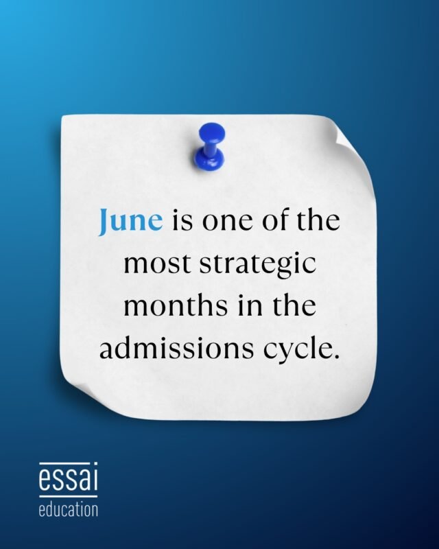 June is one of the most strategic months in the admissions cycle.

Summer planning, internship timelines, university research, testing strategies, intended major discussions, and early application positioning often begin consolidating during this period. 

Small decisions made now frequently shape the direction of the next two years.

Essai’s Profile Building and Application Support systems are designed to help students move through this phase with clarity and intellectual intention.

🔗 Get started early. Explore our systems via the link in our bio.

#CollegePrep #SummerPlanning #AdmissionsCycle #ProfileBuilding #ApplicationSupport #HighSchoolStrategy #EssaiAdvising