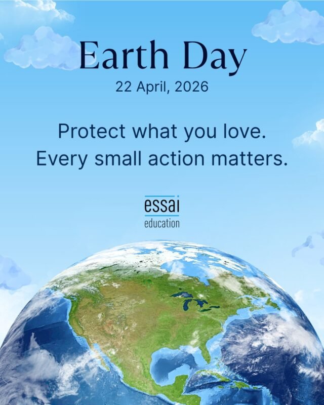 Every action adds up.

Small efforts toward sustainability reflect awareness, responsibility, and long-term thinking.

These are qualities that matter both inside and outside applications.

#EarthDay #Essai #Sustainability #StudyAbroad #Impact
