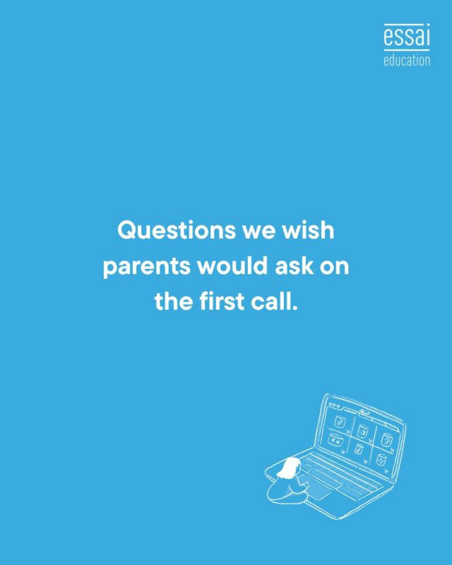 After 12 years of first calls, we've noticed the same questions come up: "Which Ivy will my child get into?" "What's your success rate for Harvard?" "Can you guarantee a Top 20?" We understand why these get asked.

We also wish they didn't lead the conversation, because they're the wrong questions to start with. Better questions sound like this: "How do you build a profile with real options across US, UK, and beyond?" "What does my child's realistic target list look like given where they are today?" "How do you handle the essay: coaching or ghostwriting, and where's the line?" "What's the mentor-to-student ratio?" "Can I speak to a family you worked with two years ago?"

These questions tell you how a consultancy actually works. The first set only tells you how a consultancy sells.

If you're picking someone to guide the most important two years of your child's education, ask the questions that reveal the process, not the pitch.

And any consultant who won't answer them clearly is telling you something too. Link in bio.

#CollegeAdmissions #AdmissionsConsultant #ParentsGuide #StudyAbroad #EssaiEducation