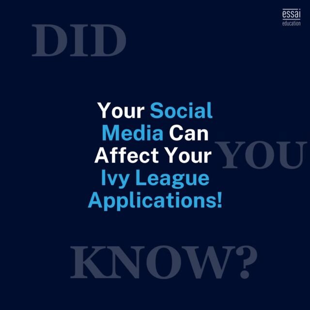 Your social media presence can be a window into who you are—and admissions officers are watching!👀
As social media becomes increasingly important in students’ socialization and personal expression, admissions teams are increasingly looking at applicants’ digital footprints.

Remember, your social media is part of your story—make sure it aligns with your goals.
Here are a few tips: 1️⃣ Keep it clean and professional. 2️⃣ Showcase your passions, community involvement, and achievements. 3️⃣ Be authentic—let your personality shine through in a positive way!

-
[College Admissions, Ivy League, US Universities, College Applications, Education]