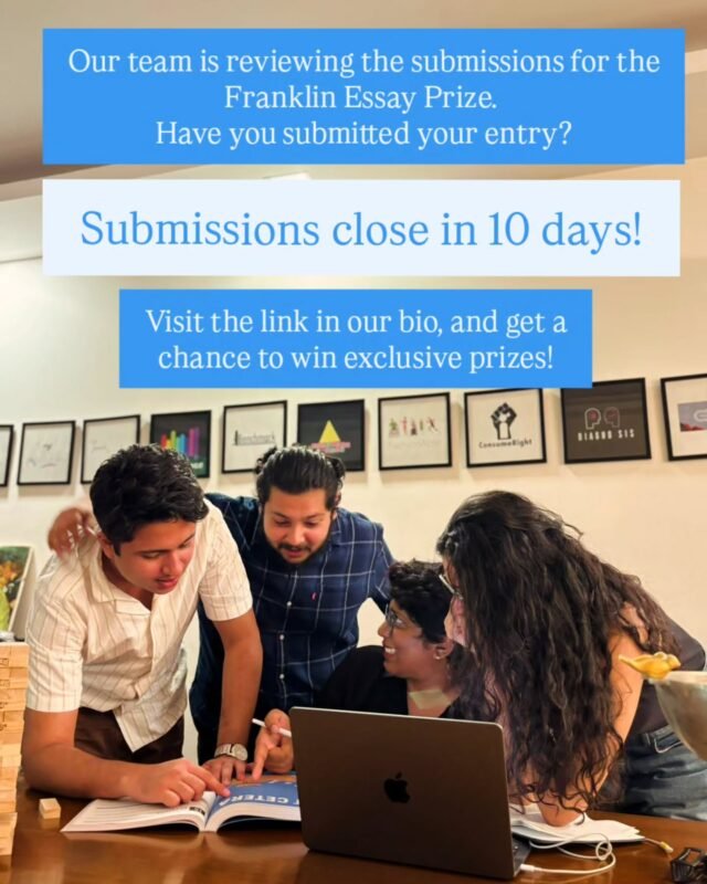It's the last leg of the Franklin Essay Prize! 

We're waiting to hear from you. Visit the link in our bio, read through the prompts, and submit your attempt at an academic essay!

#essayprize #Franklin #essaieducation