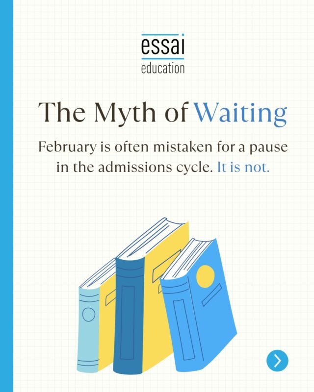 February is often misunderstood as a pause in the admissions cycle.

In reality, it is one of the most diagnostic months of the year.

Once applications are submitted, adrenaline fades and discipline takes over.

Admissions committees closely observe how students perform without external milestones driving them.

School exams, internal assessments, and academic consistency during February act as real indicators of college readiness.

This is the phase where intent is tested quietly and credibility is built steadily.

Stay consistent. Stay grounded. This month matters more than it appears.

#CollegeAdmissions #AcademicConsistency #StudentDiscipline #AdmissionsStrategy #EssaiEducation