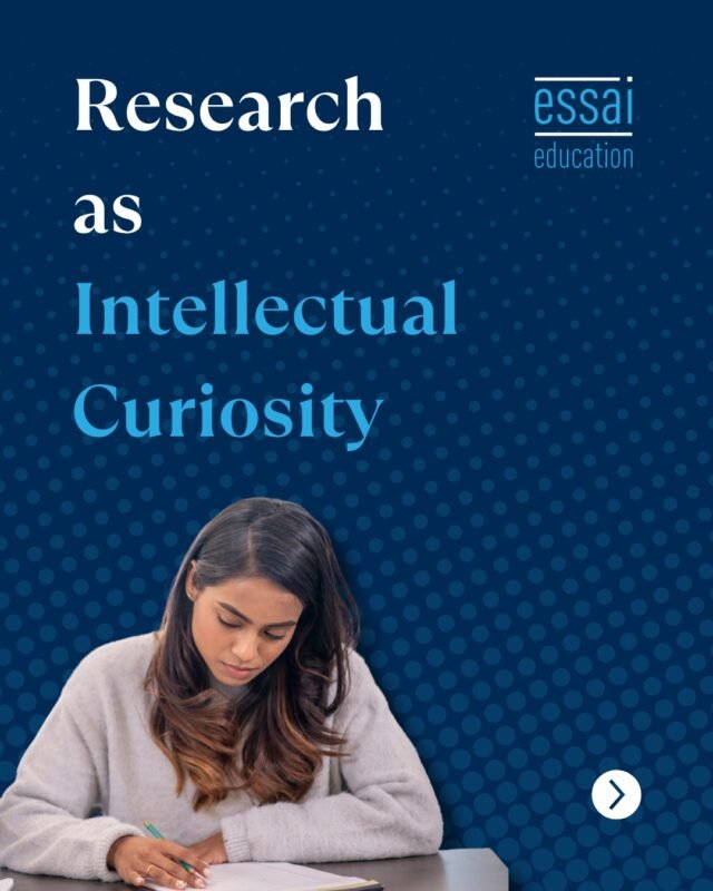 Research is often misunderstood.

It is not just about publishing papers or winning competitions.

It shows how you think, how you approach questions, and how deeply you engage with a subject.

At its best, research reflects genuine curiosity, and that is what universities recognise immediately.

#Research #AcademicCuriosity #Essai #StudyAbroad #Admissions