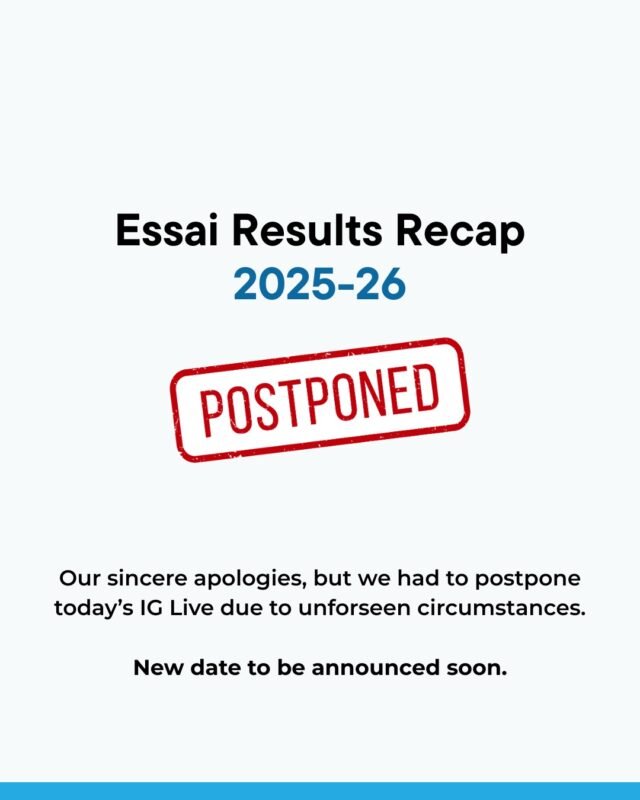 We’re so sorry to announce that we’ve had to push back today’s Results Recap session due to unforeseen circumstances.

We were really looking forward to diving into the 2025-26 data with you, but we’ll have to wait just a little longer!

Stay tuned; we will announce the new date and time as soon as possible. Thank you for your patience and understanding! 🙏
