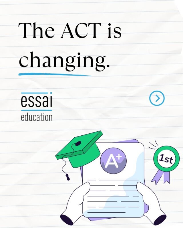 The ACT is getting a makeover. 

With a shorter length and streamlined structure, the test now puts a premium on accuracy and pacing. 

But the question remains: is it the right fit for your strengths? We help you decide on a case-by-case basis.

Check out the latest updates to the ACT.

#ACTPrep #StandardizedTesting #TestPrep #CollegeApps #StudyTips