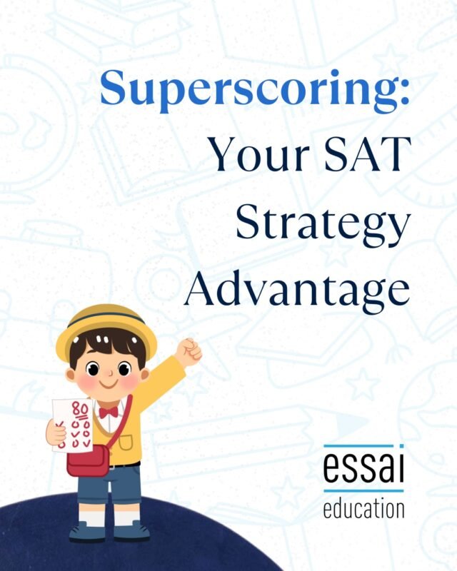 Superscoring can significantly strengthen your SAT profile.

Most selective universities now take your highest section scores across multiple test dates, allowing you to present your most substantial composite.

For ambitious students aiming for top-tier colleges, thoughtful planning, consistent practice, and choosing the right test dates can make a measurable difference.

If you are targeting an Ivy League or a highly selective university, understanding superscoring is part of building a winning strategy.

#EssaiEducation #SATPrep #Superscore #IvyLeaguePrep #CollegeAdmissions