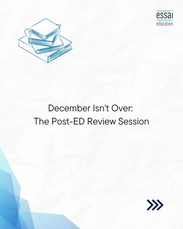 Most families treat December as a pause: Early Decision and Early Action results are in, and whatever happens next feels like it's out of their hands.

It isn't. One of Essai's four core college-listing strategy sessions happens right in this window, immediately after early results land, and it's one of the most strategically important moments in the entire cycle.

If a student is accepted, we help close things out properly and manage any remaining formalities. If deferred, we move straight into Letter of Continued Interest strategy, using the extra time before Regular Decision to strengthen the case with real updates.

If rejected, we recalibrate the Regular Decision list immediately, using everything learned from how the ED round actually played out, not just how it was planned.

December isn't downtime in the process. It's a checkpoint that determines how well-positioned a student is heading into the final and often most competitive stretch of the cycle.

Got ED or EA results back and not sure what the next move is? Let's figure it out together.

#EarlyDecision #DeferredNotDenied #RegularDecision #CollegeApplications #AdmissionsStrategy #EssaiEducation #ApplicationSeason