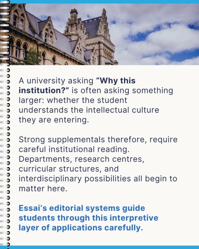 Standardized testing continues to evolve, with test-optional policies creating a more complex interpretive landscape. A strong SAT or ACT score can reinforce academic credentials, while a strategic decision to apply test-optional requires other elements of the profile to carry additional weight.

The value of a test score is rarely absolute; it depends heavily on the specific context of the target institution.

Essai’s testing advisory integrates diagnostic evaluations with broader profile metrics to guide students on submission strategies that optimize their individual strengths.

🔗 Optimize your standardized testing plan. Learn more at the link in our bio.

#SATPrep #ACTPrep #TestOptional #CollegeTesting #AdmissionsAdvice #HighSchoolAcademics #EssaiStrategy