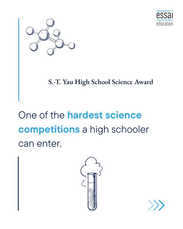 The S.T. Yau High School Science Award doesn't give you a question to answer. It asks you to find one.

Students must identify an original research gap, design a methodology, produce a full academic paper, and defend it in front of expert judges from Harvard, Stanford, and MIT.

Global medal rates are among the lowest of any high school competition in the world. 0.03% overall. 0.003% gold in Mathematics.

42.6% of Essai students cleared Round 1 in 2026.

Round 1 clearance, not medals, not final awards. We're specific because this competition demands it, and so do we.

For students targeting STEM at Oxbridge, the Ivy League, or MIT, few credentials signal genuine research capability as clearly as this.

A transcript shows grades. Round 1 of ST Yau shows that a student can think, research, and produce original work at an undergraduate level in high school.

DM us to learn how we prepare students for the S.T. Yau High School Science Award.

#STYauAward #YauScienceAward #EssaiEducation #STEMEducation #HighSchoolResearch #AcademicEnrichment #IvyLeaguePrep #OxbridgeAdmissions #ProfileBuilding #CollegeCounselling
