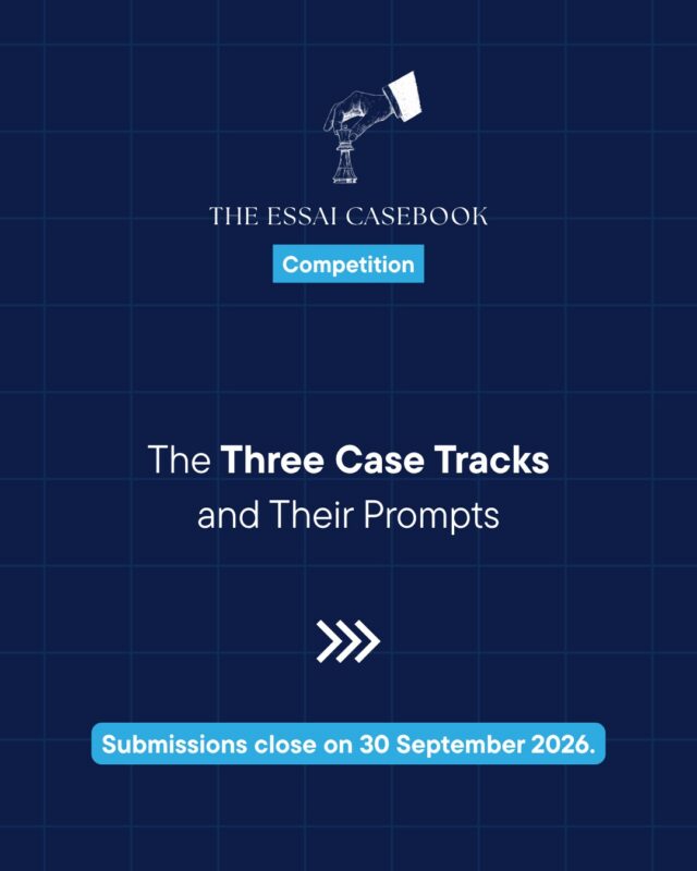 Three industries under real pressure. Three decisions with no clean answer.

Electric Vehicles: a manufacturer is losing on price, and the low-cost model it promised never shipped. Build the cheap car and cut into margins, or hold the premium line and bet on autonomy?

Digital Media: a streaming platform stops paying royalties on tracks below a stream threshold. Roll it back to protect artist goodwill, or hold firm because the economics depend on it?

Luxury Fashion: a fashion house shows a design closely resembling a protected regional craft, without credit. Apologise and license it, drop it quietly, or defend it as original work?

The companies are fictional. The problems are not.

Pick one, download the case, and make the call. Deadline: 30 September 2026.

#CaseCompetition #EssaiCasebook #BusinessCase #StudentCompetition #CriticalThinking #HighSchoolStudents #EssaiEducation