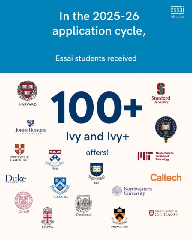 A result season like this only makes us work harder for our students for the upcoming application season!

Essai results were PHENOMENAL this year.

Want to become a part of this success story? 
Book a consultation using the link in our bio!

#essaieducation #studyabroad