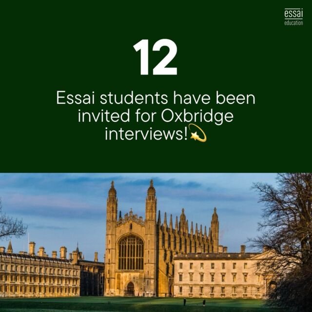 We’re proud to share that 12 of our students have secured Oxbridge interviews this season! ⭐️