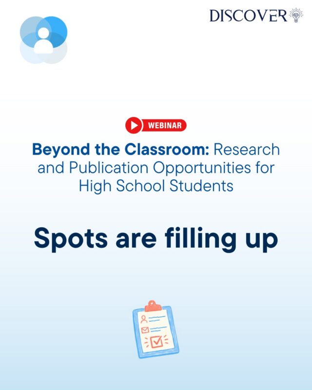 If you've been meaning to register for the PIPPAMS x Discover webinar and haven't gotten around to it yet, this is your reminder.

Spots are filling up, and this session only happens once. It's 45 minutes that could genuinely change how your college application reads to an admissions officer, covering how to find a real research topic, how to actually get published, and what that process looks like from start to finish.

Register here: https://events.essaieducation.in/pippams-leaders-oct

#PIPPAMS #EssaiEducation #HighSchoolResearch #CollegeApplications #StudentPublishing #LastChance #DontMissOut