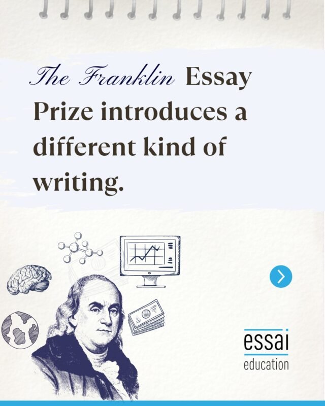 The Franklin Essay Prize asks the hard questions, the ones without easy answers. 

This isn’t just a competition; it’s an exercise in intellectual independence and examining a problem from every possible angle.

Dive into the intersection of disciplines.

#FranklinEssayPrize #AcademicWriting #EssayCompetition #CriticalInquiry #StudentVoice